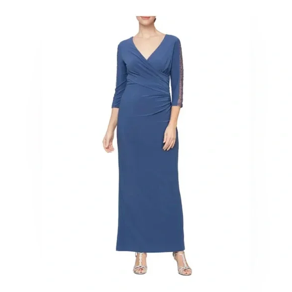 wedgewood blue dress The Charlotte Dress in Denim Blue Windsor 14 / Denim Blue Windsor main image 1